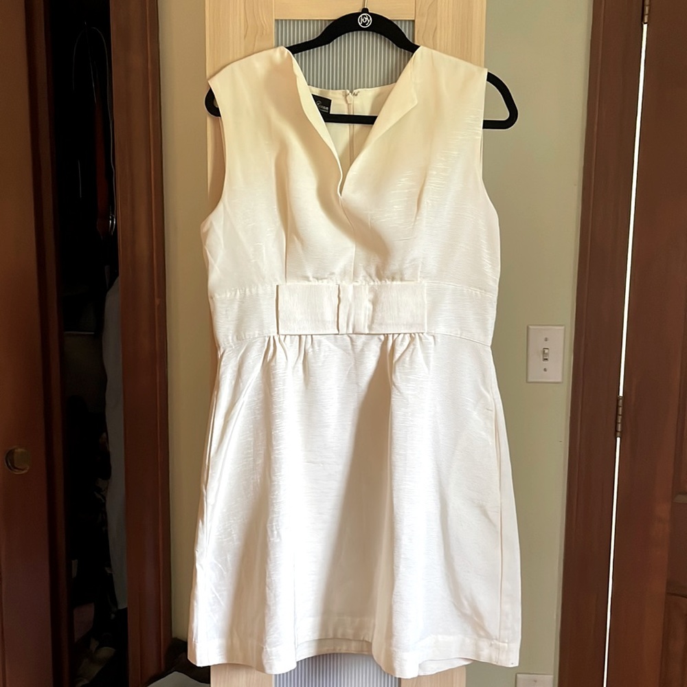 Candice Gwinn/ Trashy Diva Bitsy Dress in alabaster ribbed rayon